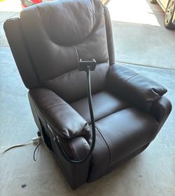 Massage power recliner with phone holder