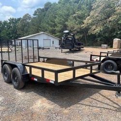 New 6.5x14 Heavy Duty Tandem Utility Trailers