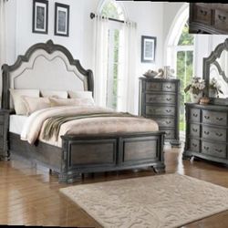 Queen Bed Frame Dresser Mirror One Nightstand Free Local Delivery