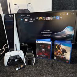 Ps5 Disc 1TB Console Bundle with Box