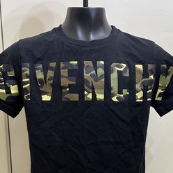 Givenchy Kids Black Camo Logo Short Sleeve T-shirt Size 12