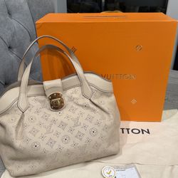 Louis Vuitton Tote Bag Sealth Mahina Opal Monogram Leather