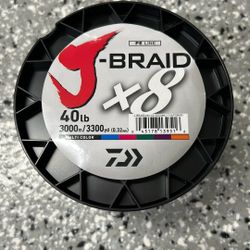 Daiwa J Braid x8 3300 Yd 40lb Braided Fishing Line