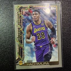 RUI HACHIMURA LAKERS TOPPS CHRISTMAS NBA SPORTS CARD!