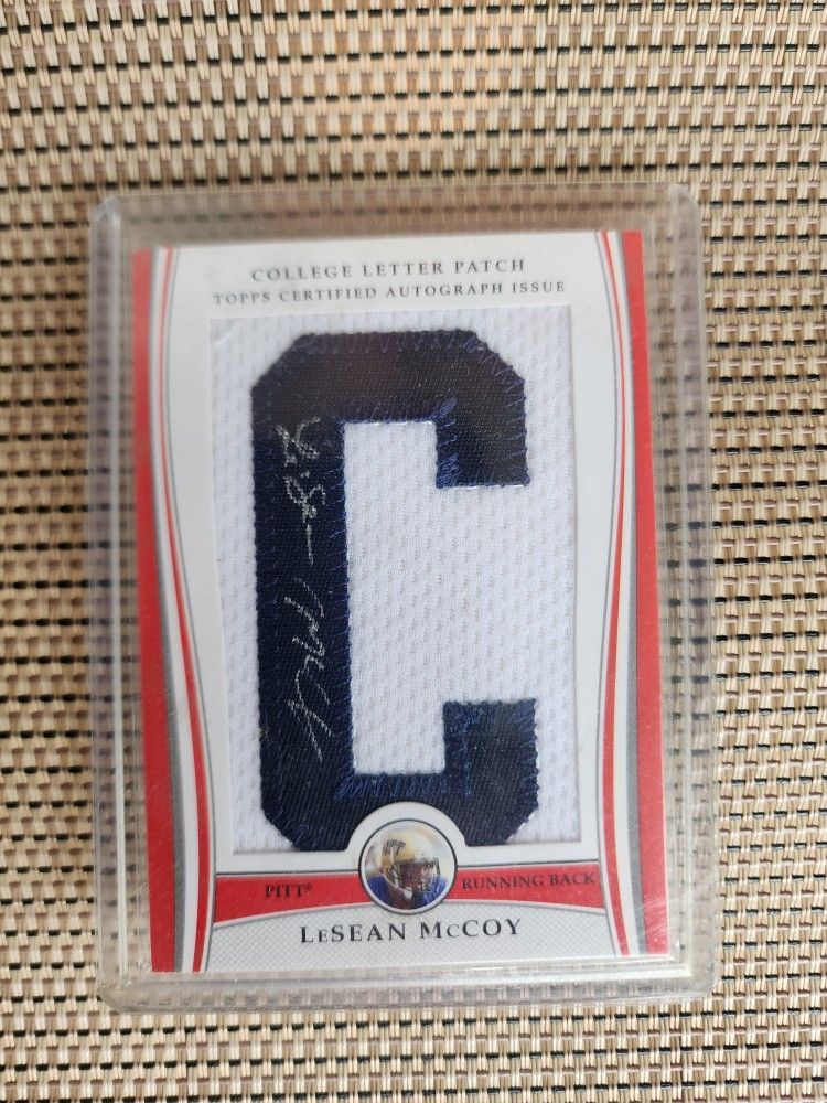 Lesean McCoy Autograph Patch Card
