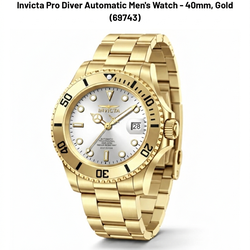 Reloj Invicta Pro Diver 69743 Automático - 40mm Oro/Plata