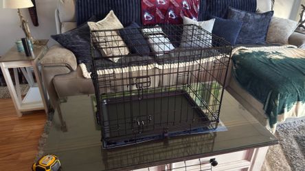 Small dog kennel with cover