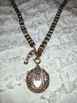 Vintage Cabi Necklace # 2059 Heart Locket 1960's