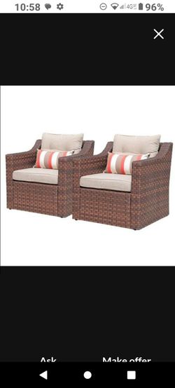 Brand new patio chair set brand new in the box two piece patio chairs outdoor patio furniture set outdoor chairs porch chairs ✅🆕