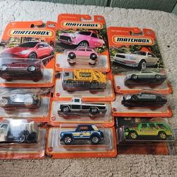 Matchbox (10) Car Lot - Exact Items Pictured No Duplicates