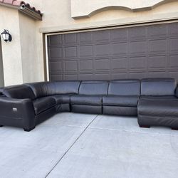 LEATHER RECLINING SECTIONAL COUCH!!! 🚚 FREE DELIVERY !!! 🚚 