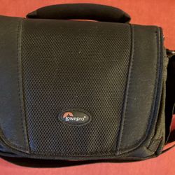 Black Fabric Lowepro Camera Bag 