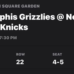 Knicks Grizzlies Tonight