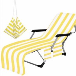 Lounge Chair Cover W/ Pockets  Chair Not Included