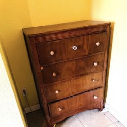 Antique Solid Wood Dresser H43”