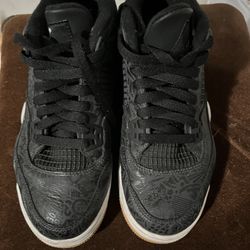 Air Jordan 4 Retro Laser Black Gum size 6.5 men 