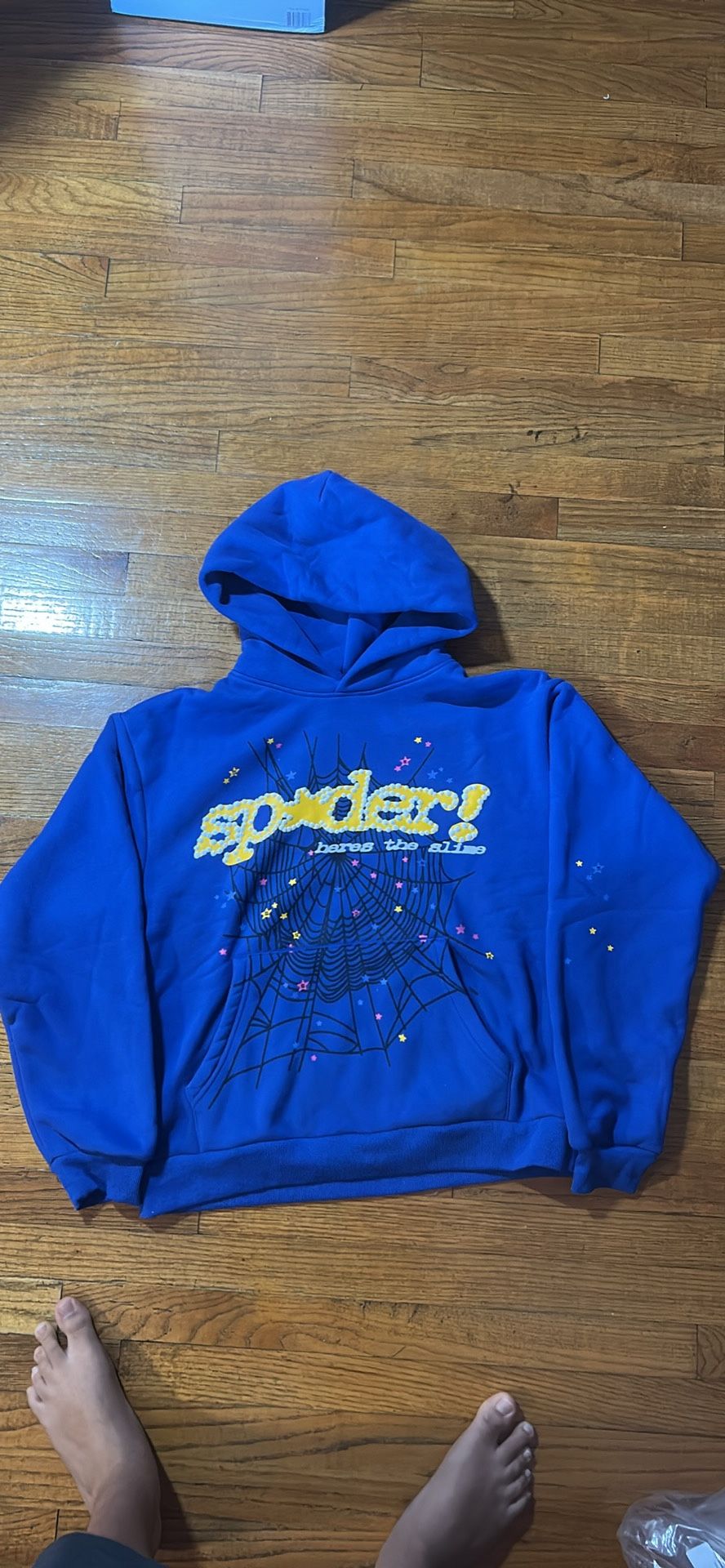 Marina/royal blue Sp5der/Spider hoodie 1:1