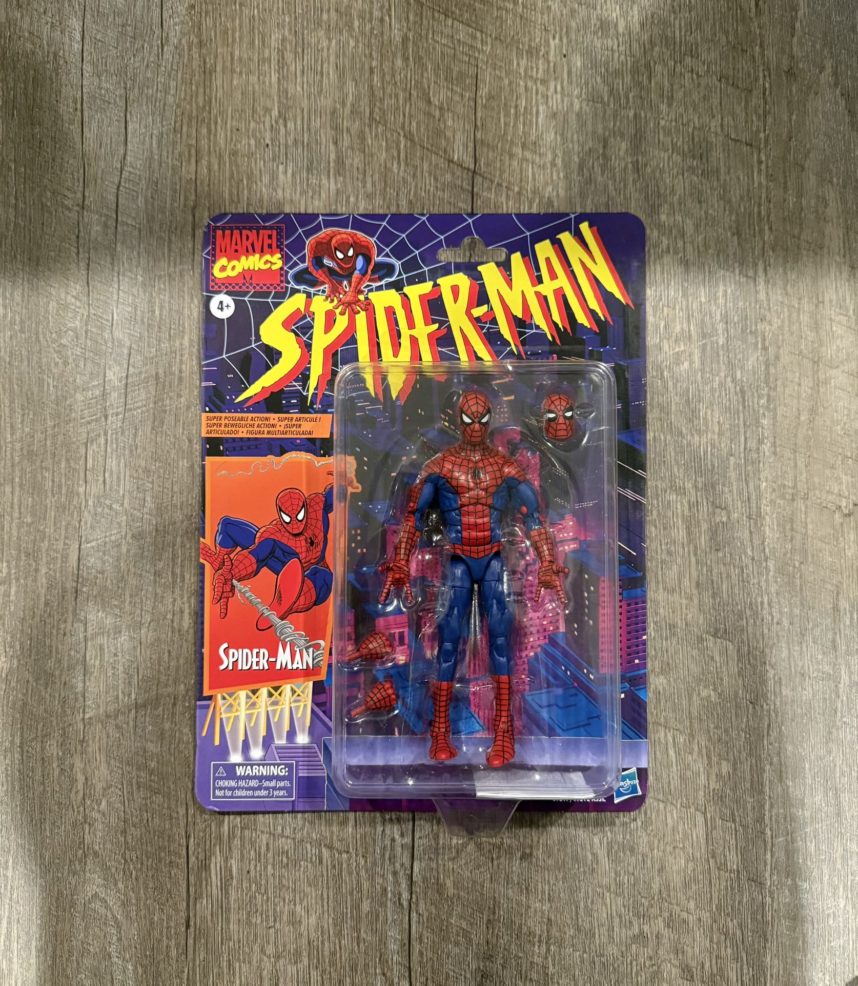 In Hand, Brand New, Never Opened 2020 Hasbro Marvel Legends - Animated Series Spider-Man - 6” Retro Carded Action Figure