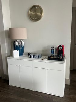 IKEA VIHALS Sideboard / Storage Cabinet – White, Modern Design
