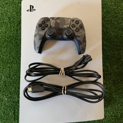 PlayStation 5 Digital With Camo Controller USED But Works Perfectly 