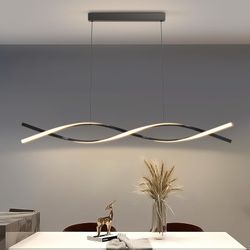LannlKer 57in Dimmable LED Island Pendant