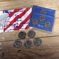 First Year, All Mint Marks, UNC SBA; and Bicentennial Kennedy Half Dollars