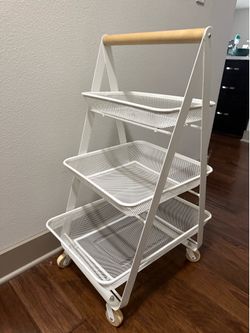 IKEA RISATORP 3-Tier Rolling Utility Cart - Excellent Condition