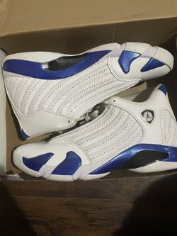 Jordan 14 Retro White Hyper Royal