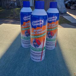 GUNK BRAKE PARTS CLEANER 3PC