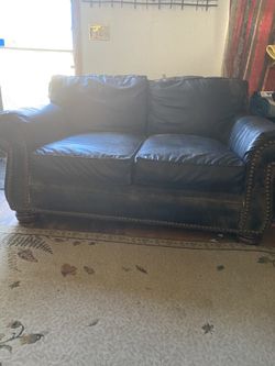 good condition leather sofa