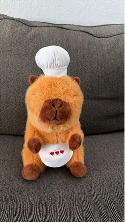 Capybara Chef Stuffed Plush Toy