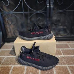 Adidas Yeezy Boost V2 Black/Red Mens Size 11