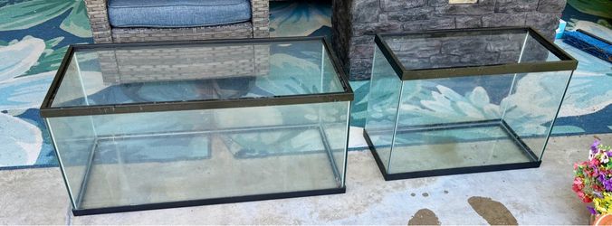 40-Gallon & 20-Gallon Glass Aquariums – Like New (Take Both for $65!)