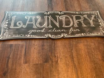 Laundry Wall Sign
