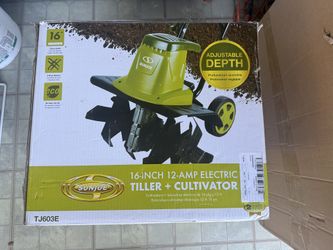 16 Inch 12 Amp Electric Tiller + Cultivator