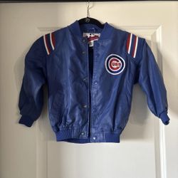 Vintage Majestic Diamond Collection Chicago Cubs SnapUp Jacket Size Kid Medium