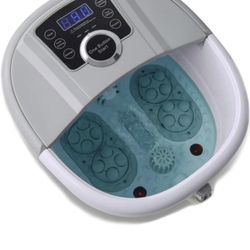 Foot Spa Bath Massager with Heat and Automatic Massage Foot Pedicure Spa Machine Athletes Foot Bubble Soak Tub,Digital Adjustable Temperature Control