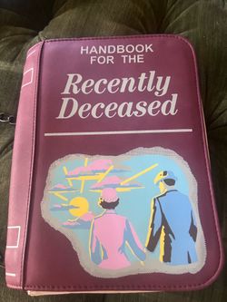 Recently Deceased handbook for the dead Beetlejuice purse