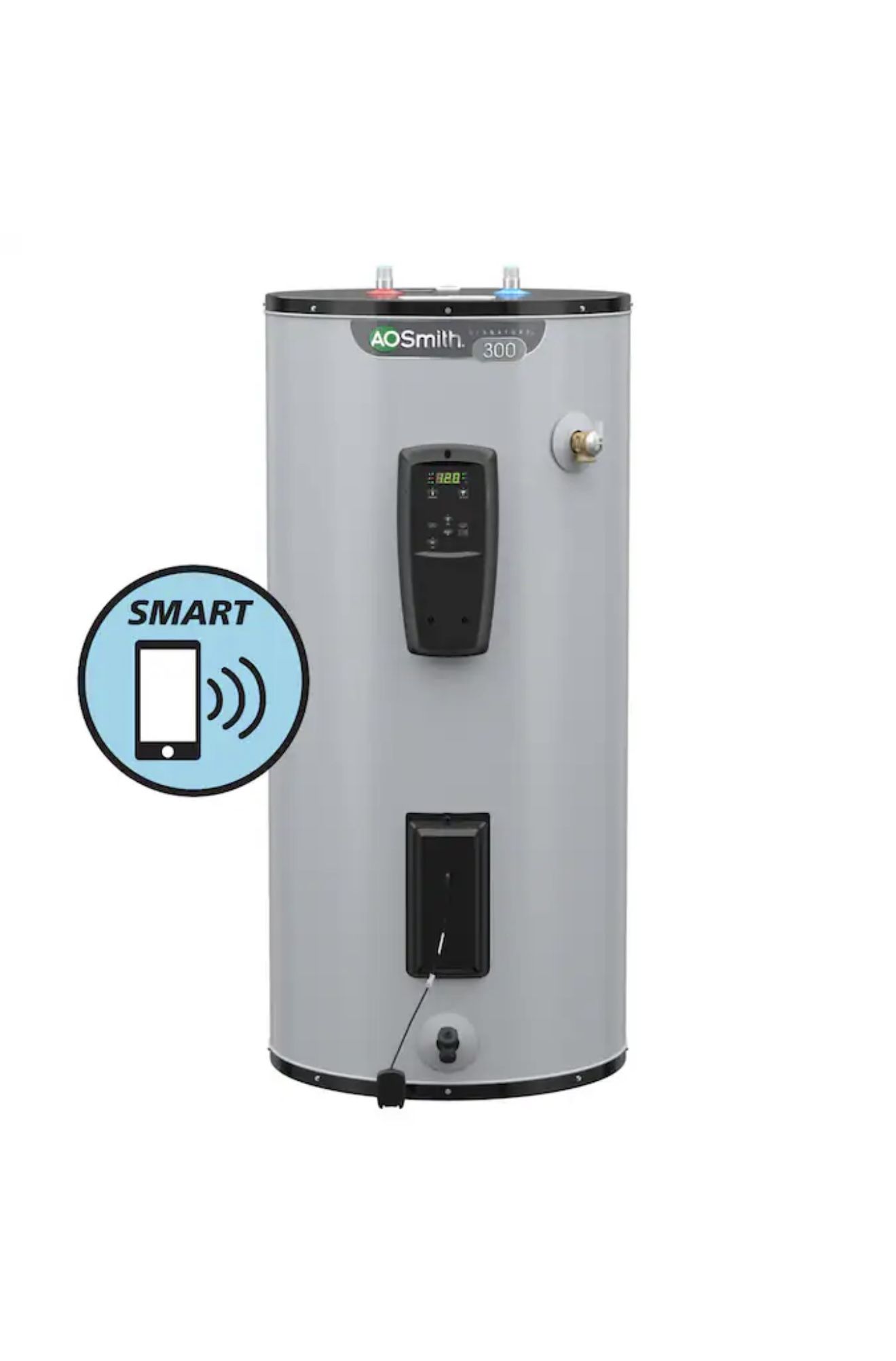 A.O. Smith Signature 300 Series 40-Gallons Short Icomm Smart Connectivity 9-year 5500-watt Double Element Electric Water Heater