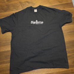 Supreme Stay Positive tee ‘black’