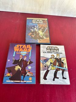 Star Wars Clone Wars DVD volume 1 and Books Bundle