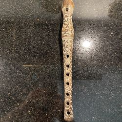 Hand Carved Mango Wood Whistle Flute 12”