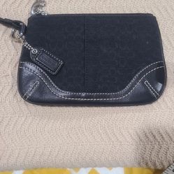 Coach Monogram Wristlet