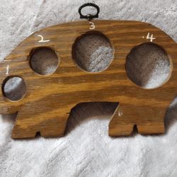 Vintage Handmade Pig Spaghetti Measurer Wall Hanger