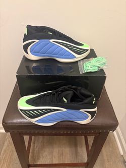 Anthony Edward’s adidas Basketball Sneakers Black Blue Green
