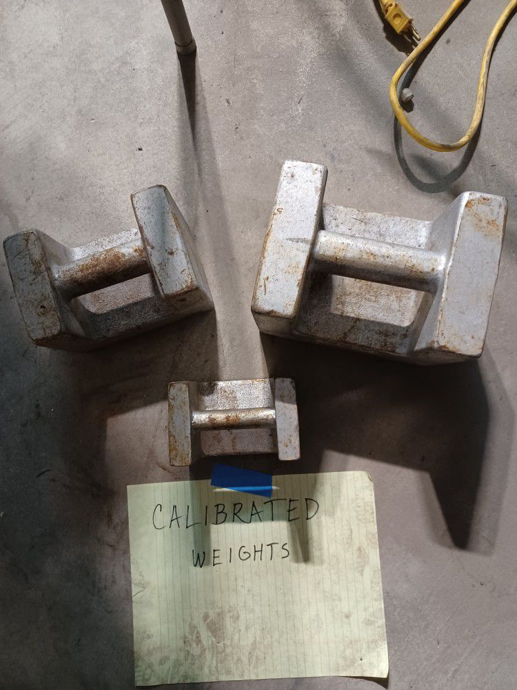 Cast Iron Calibrated Weights - 50, 20, 10 Lb