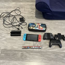 Nintendo Switch MEGA Bundle – 11 Games + Pro Controller + Case + More 