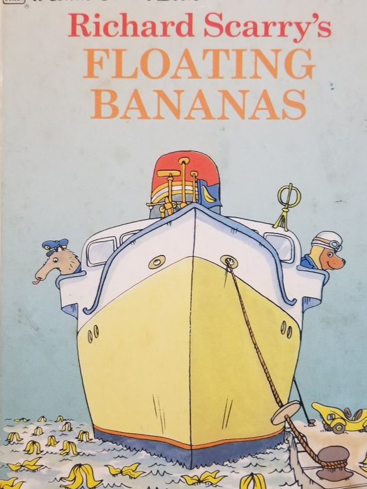 Little Golden Book #208-65 Richard Scarry's Floating Bananas, 1993