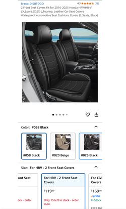Honda HRV accessories