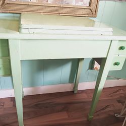 Vintage Sewing Machine Table Without Sewing Machine